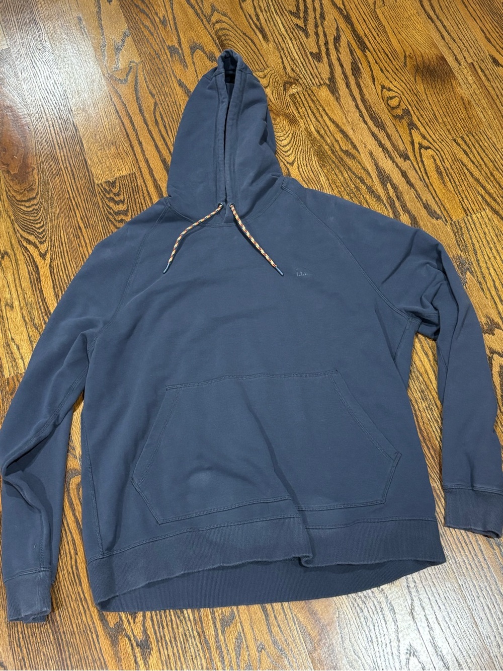 L.L. Bean Dark Navy Pullover Hoodie with Drawstring